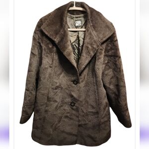 Cinzia Rocca Women's Dark Chocolate Brown Baby Llama Wool Coat US Size 8 Italy
